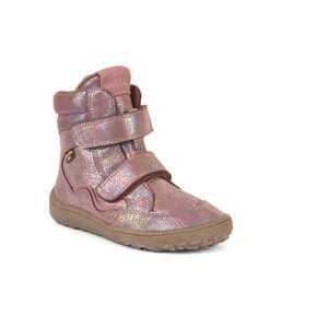 Froddo Barefoot TEX Winter korkeavartiset talvikengät - nahka (AW23), Pink shine, 25